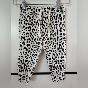 Nili Lotan Baby Girls Jogger Pants 12–18 Months – Leopard  Print Black & White